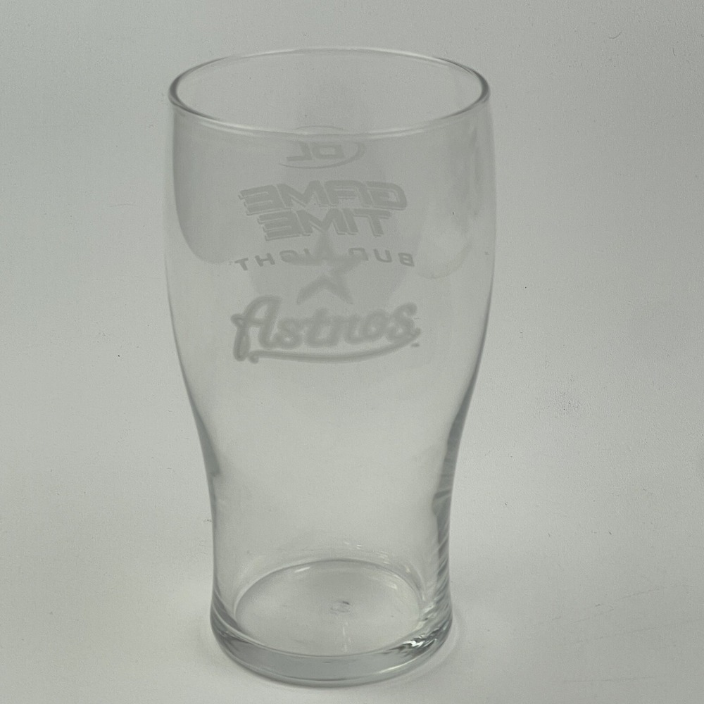 Houston Astros Pint Glass SGA Budweiser Beer Cup Mug MLB Baseball
